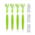 thumbnail image 2 of Juego de cepillos de dientes para perros y gatos, 4 Uds., cepillo de limpieza de dientes para perros, suministros para el cuidado de la salud bucal de mascotas Ndcxsfigh Libre de BPA, 2 of 5
