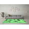 thumbnail image 3 of Ahgly Company Indoor Round Abstract Emerald Green Modern Area Rugs, 7' Round, 3 of 4