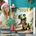 thumbnail image 2 of Diceymbol Dinosaur Christmas Countdown Calendar Acrylic Advent Calendar Pendant with Holiday Dinosaur Design for Home, School and Store Christmas Decorations, 2 of 7