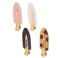 thumbnail image 4 of Enchante Accessories Multi‑Color Non‑Slip Creaseless Hair Clips, No‑Dent Styling Clips for Makeup, Heat‑Free Hair Styling & Sectioning, 8 Count, 4 of 8