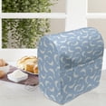 thumbnail image 3 of Sea Animals Stand Mixer Cover, Pattern with Dolphins Silhouettes Simple Fun Art Blue White Ocean Fauna, Kitchen Appliance Organizer Bag Cover with Pockets, 5 Quarts, Pale Blue White, by Ambesonne, 3 of 4