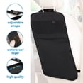 thumbnail image 3 of Enovoe Kick Mats Back Seat Protectors for Vehicles - 2-Pack Car Seat Back Cover with Multi-Pocket Storage Organizer - Durable Back of Car Seat Protector from Dirt and Scratches - 18x24-Inch (Black), 3 of 8