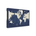 thumbnail image 2 of Sue Schlabach 'Blueprint World Map - No Border' Canvas Art, 2 of 3