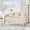 Beige, variant on 53.7" Modern Beige Velvet Loveseat Sofa with Open Back, 2-Seater Small Comfy Sofa for Living Room, Bedroom, Office, or Studio Apartment, Metal Legs, Mini Upholstered Settee