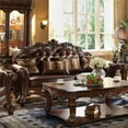 thumbnail image 3 of ACME Vendome Sofa with 3 pillows in Cherry PU, 3 of 3