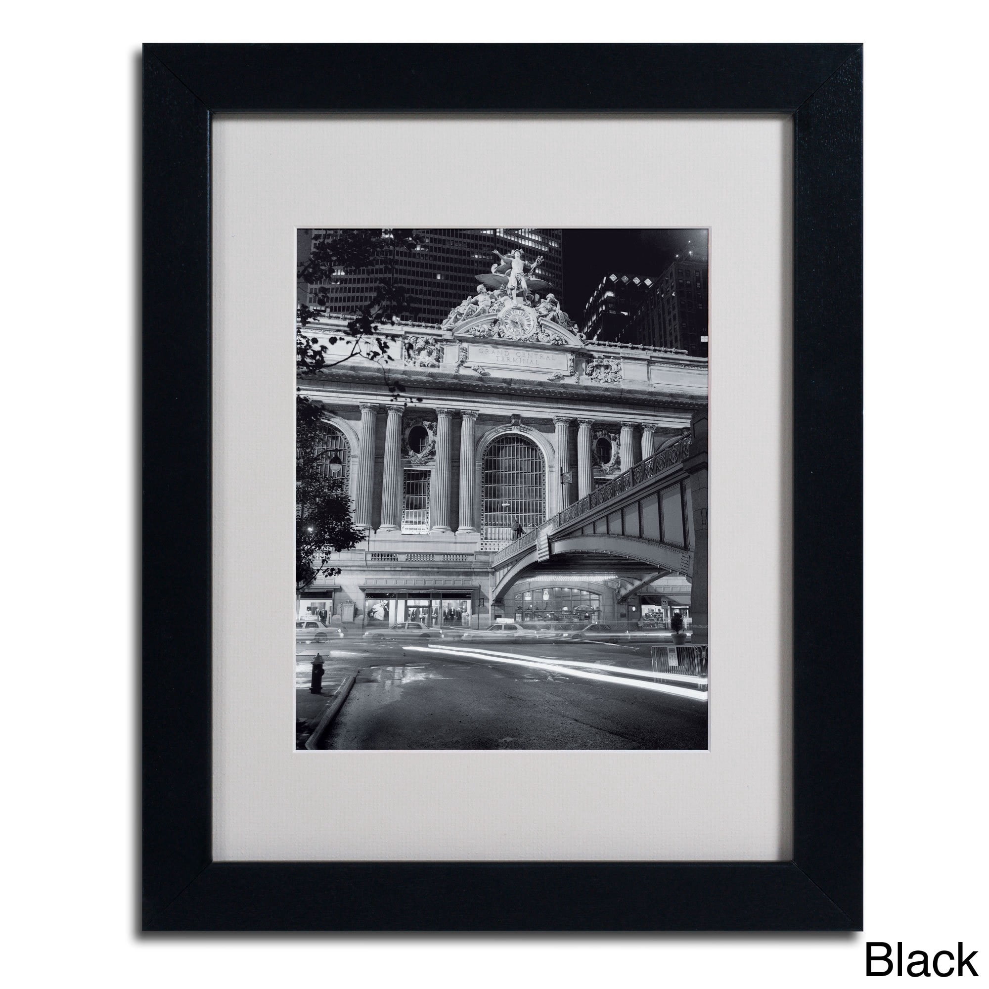 Matted art under acrylic in a wood frame