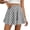 Gray, variant on Polka Dot Skirt for Women Summer Elastic Waist Mini Skirts Casual Layered Loose Flowy Short Skirts, 2XL