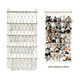 thumbnail image 5 of Organizador de pared para colgar juguetes de peluche, hamaca de red, para guardería, macramé bohemio, color rosa, 5 of 8