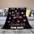 thumbnail image 5 of Flamingo Blanket Gifts - 40 x 50 Inches Cute Throw Blanket for Kids - Light Pink Cozy Fuzzy Plush Blankets for Sofa, 5 of 5