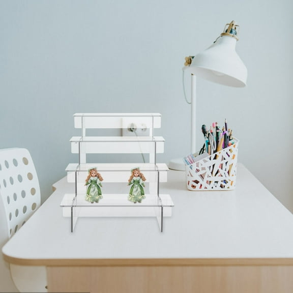 RUNROTOO Risers For Table Top Displays Acrylic 1Set 12.6x7.9x7.5In