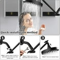 thumbnail image 4 of chalian Rain Shower Head Extension 12 Inch Adjustable Rain Shower Head Extension Arm Stainless Steel Shower Head Holder G1/2 Universal Connector Compatible (Matte Black), 4 of 14