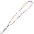 thumbnail image 1 of Beaded Phone Lanyard Beaded Phone Chain Strap Bracelet Keychain Phone Accessory, 1 of 8