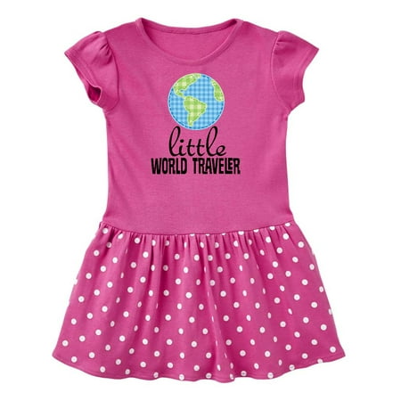 

Inktastic Little World Traveler Gift Baby Girl Dress