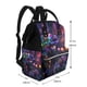 thumbnail image 2 of Fotbe Glowing Chameleon Fantasy Art Mochila Maternidad - Lona de Sarga Impermeable, Mochila de Pañales de Gran Capacidad con Múltiples Bolsillos y Correas Ajustables, 2 of 6