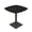 Black Cypress w/Black Base, variant on 42" Small Arc Boat Bistro Height Table Square Metal Base Bar Table