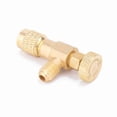 thumbnail image 1 of Refrigerant Charging Valve Copper Control Valve Minimize Refrigerant Loss with All Copper Thimble and Connector for R410a and R22, 1 of 7