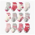 thumbnail image 2 of HCNTES Kid Socks Girls Boys 1T 2T 3T 4T 5T 6T 7T Socks Set Fashion Cute Cartoon Socks for Children Spring Summer Wear(L01-J,5-7 Years), 2 of 4