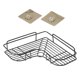 thumbnail image 1 of Bathroom Storage Holder Wall Mounted Storage Holder Punch-Free Design Iron Material 36X26.7X6CM Black No Residues 1Pack, 1 of 3