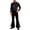 Black@GC@, variant on CONZONE Carnival Mens 70S Disco Set 2 Peice Dance Suit for Men Glitter Sequins Long Sleeve Tops Flared Pants Funny Stage Performance Outfits