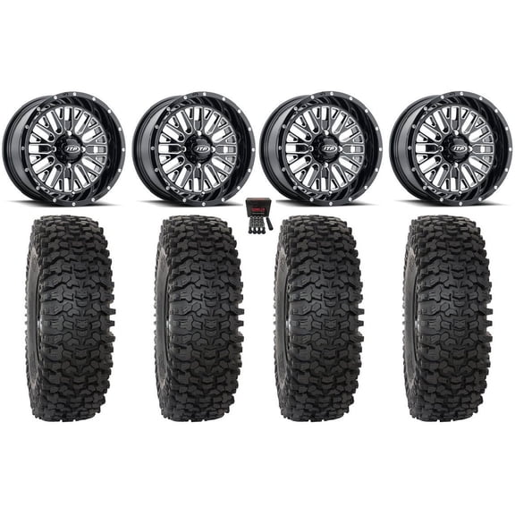ITP Momentum 14" Wheels Milled 27" RC500 Tires Sportsman RZR Ranger