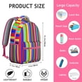 thumbnail image 6 of Geometric Shapes Texture Print Laptop Backpack for College Students, Stylish Bookbag for School and Work, Durable Daypack with Organizer, Ideal Gift Idea, 6 of 6