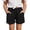 A05 Black, variant on FASHOFT Boys Linen Shorts Summer Elastic Waist Casual Shorts for Boys with Pockets Black 5-6 Years