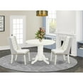 thumbnail image 2 of East West Furniture Shelton 3-Piece Wood Dining Set in Linen White, 2 of 6
