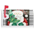 thumbnail image 2 of Christmas Santa Claus Decoration Mailbox Cover with Magnetic Strip Winter Christmas Tree Mailbox Wraps Post Letter Box Cover Standard Size 21" X 18" for Garden Outdoor Yard Decor, 2 of 6