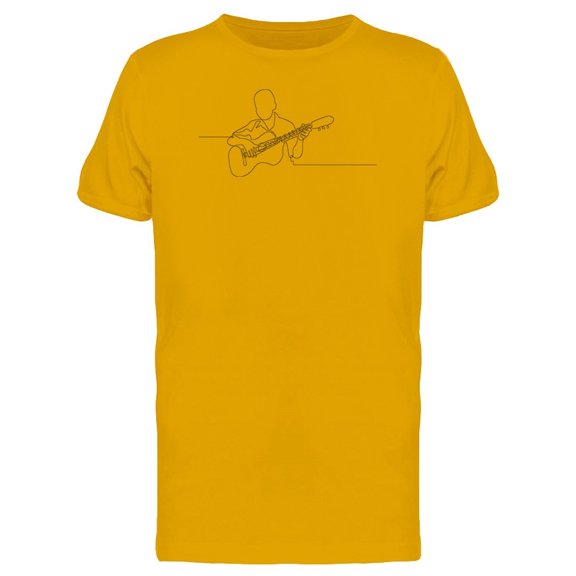Drawing Of A Guitarist Tee Men's -Image by Shutterstock
