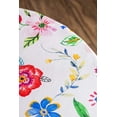 thumbnail image 4 of Maison d' Hermine Happy Florals - Sweety 100% Cotton Tablecloth for Kitchen Dining | Tabletop | Decoration | Parties | Weddings | Spring/Summer (Round, 69 Inch)., 4 of 5