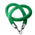 thumbnail image 2 of Youkk 1.5m Velvet Rope Crowd Control Stanchion Post Queue Line Barrier Green, 2 of 9
