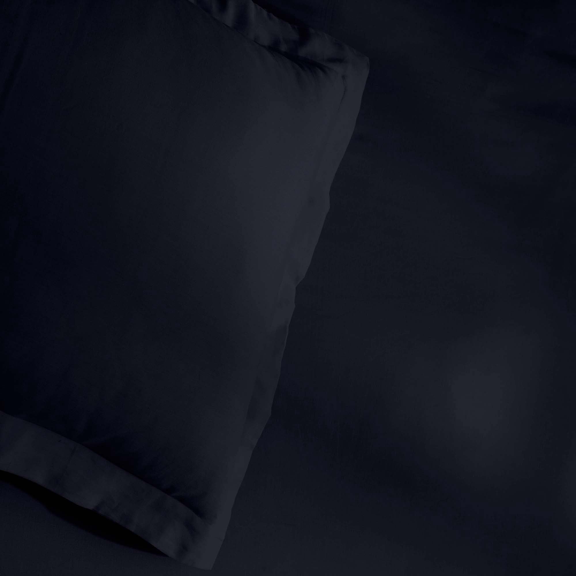 Superior Egyptian Cotton 300 Thread Count Duvet Cover Set, Full/Queen, Navy Blue