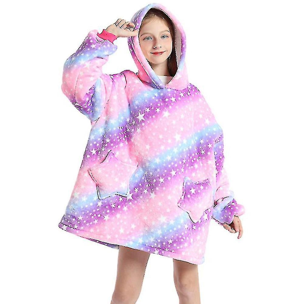 Ropa Hogar Niños Cálida Manta Con Capucha Niños - Tamaño Grande