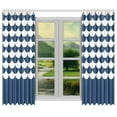 thumbnail image 2 of CADecor Navy Style Scallop Window Curtain Window Treatments Kitchen Curtains 26x39 inches, 2 Pieces, 2 of 3