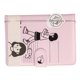 thumbnail image 3 of Cuaderno con hebilla magnética, diario de recortes de dibujos animados con cubierta de cuero PU para mujeres y niñas, tamaño A5, color rosa, 3 of 5