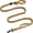 Brown, variant on OutdoorMaster Bungee Dog Leash, Heavy Duty Dog Leash with Shock Absorption, 2 Padded Handles Training Leash, Improved Dog Safety and Comfort (Black, 4 FT)