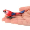thumbnail image 6 of figatia Realistic Parrot Animal Figurine Miniature Animal Model Bird Micro Landscape Decoration Sculpture for Ages 3+ Birthday Gifts Red, 6 of 8