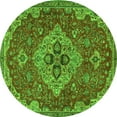 thumbnail image 1 of Ahgly Company Indoor Round Persian Green Traditional Area Rugs, 3' Round, 1 of 1