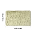 thumbnail image 4 of Alfombra para inodoro Hogar Hotel Baño Absorción de agua Alfombra antideslizante Alfombra de área de fibra química, Verde, 40x60cm Jumpingount HA001838-03, 4 of 6