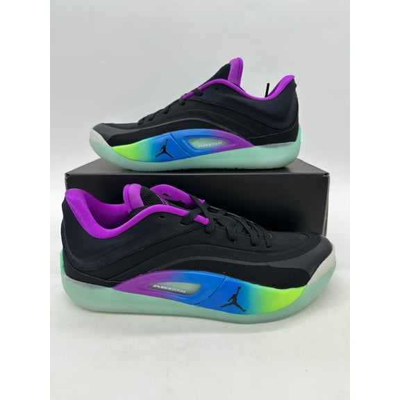 Jordan Zion 4 Men's Size 9 Black Multicolor Basketball Athletic Shoes FB1802 401