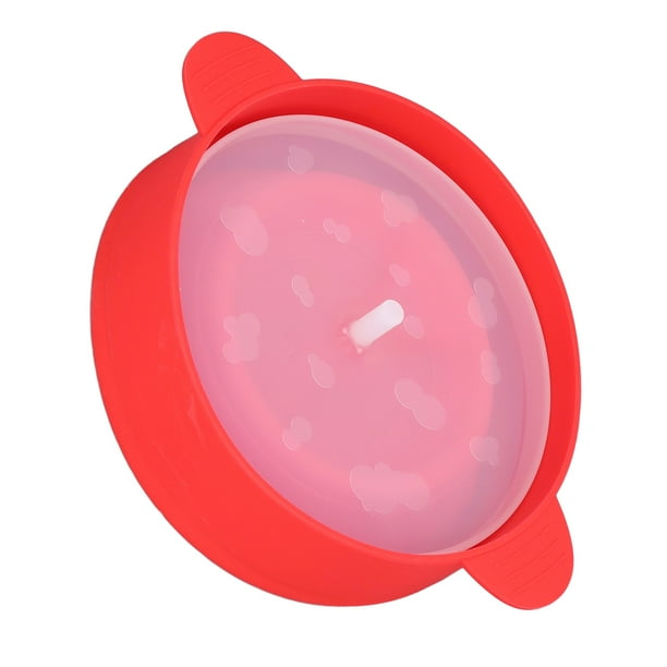 Collapsible Silicone Microwave Popcorn Bowl with Handles and Lid