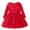 Red, variant on Toddler Girl Christmas Dress, Long Sleeve Fall Winter Cotton Casual Basic Tunic Shirt Dresses, Kids Girl Tulle Dresses Fall Winter Outfit Red 5 Years