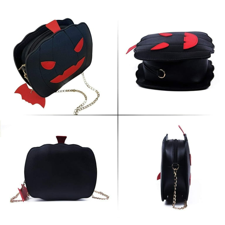 Women Pumpkin Shoulder Bag Novelty Devil Crossbody Purse Fashion
