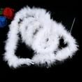 thumbnail image 3 of Wosthever 5 piezas de plumas de Navidad, tira de cinta colorida, árbol de Navidad, penacho Artificial, adorno DIY para decoración del banquete Decoración del hogar Blanco, 3 of 6