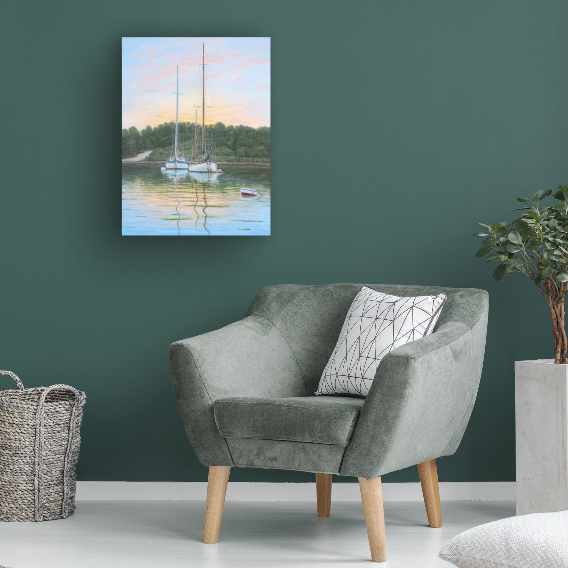 Canvas Wall Art - Bruce Dumas 'Stonington Beauties II' Wall Art for Living Room, Bedroom, or Office Décor by Trademark Fine Art - 35 x 47 Inches