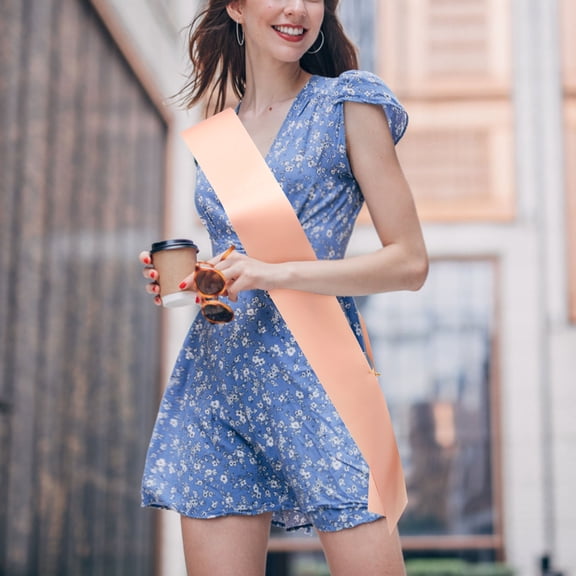 PBPBOX groom sash Sash Pink Cloth Paintable for Wedding 1Pcs