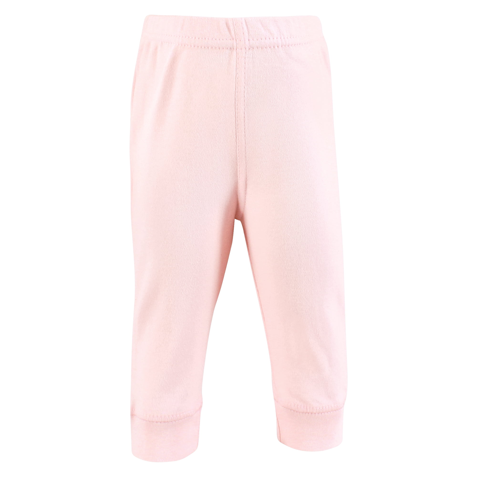 Hudson Baby Girls Cotton Pants and Leggings, Pink Purple Mint, 6-9 Months