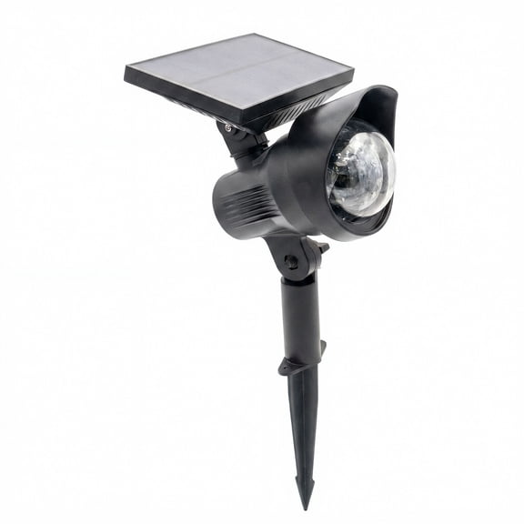 Solar Powered Rotating RGB Color LED Spotlight - Rotating Color Changing Disco Ground Lights - Outdoor/Indoor Waterproof Garden Landscape Yard Lights