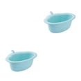thumbnail image 3 of facefd 1/2/3 TureClos Vegetable Drainer Basket Plastic Sink Strainer Triangular Kitchen Fruit Drainer Suction light blue 2PCS, 3 of 6