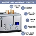 4 Slice Toaster, Ultra-Clear LED Display & Extra Wide Slots, Dual ...